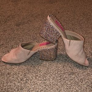 Betsey Johnson Glitter Mule